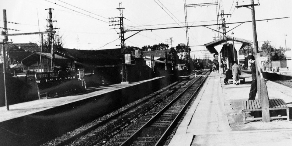 昔の駅ホーム